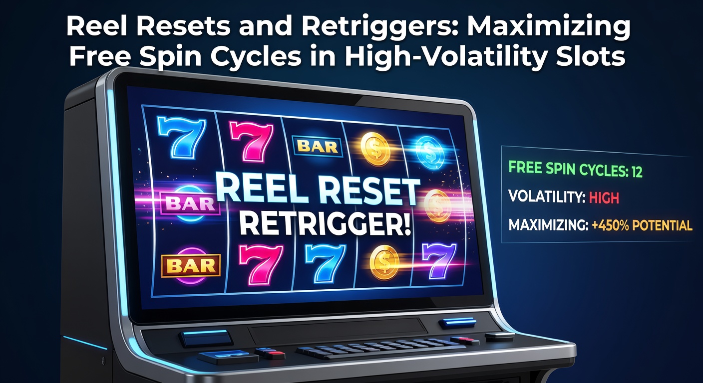 Animated slot reels resetting during a free spin bonus, showing scatter symbols aligning for extended play