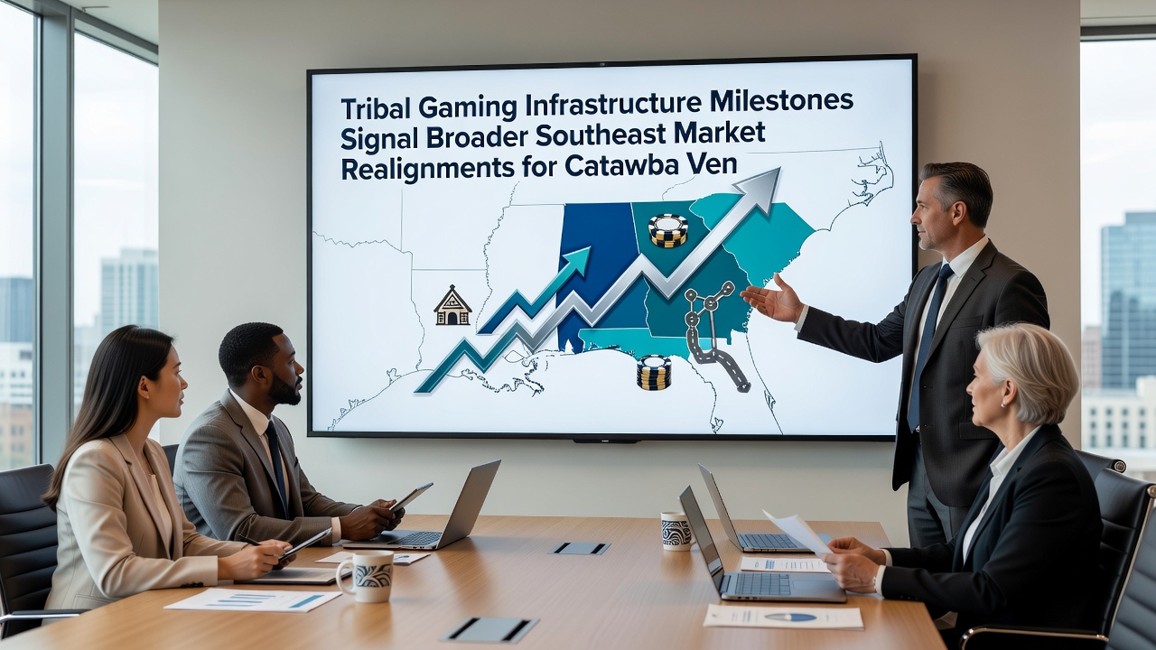 Construction progress on tribal gaming infrastructure with visible utility lines and foundation work for expanded facilities